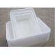 Plastic Rectangular White Supermarket Kitchen Ice Tray Food Square Basin Barbecue Storage Box