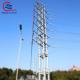 Self Supporting Transmission Tower Hot Dip Galvanized Steel Electric Pole