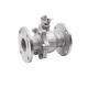 304/316 Stainless Steel Full Port Floating 2PC Flange Ball Valve for Manual Operation