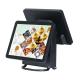 Windows Linux OS All In One PC POS / Dual Touch Screen Cash Register With Black Color