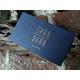 Navy Blue Paper Premium Business Cards Gold Foil Stamped For Promotional