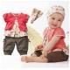 3 Pcs Baby Girls Fruits Pattern Top+Pants+Hat Set Outfits 0-3 Years Clothes