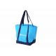 Customized Logo Cotton Tote Bag in Blue for Shopping and Promotional Use