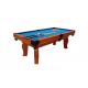 Modern Pool Game Table Real Leather Pocket  Wooden Billiard Table With Solid Wood Veneer