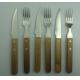 Promotion Tableware Steakhouse Steak Knives And Forks handle is wood
