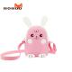 New design baby toddler backpack pink rabbit lovely Cartoon animal Kids Messenger Bag For Girls