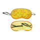 Cute Pattern Sleeping Blindfold Eye Shade With Durable Yellow Polyester Material