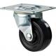 Other caster European plate black rubber casters wheel