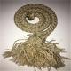 Brown Braided Polyester Rope With PE Rattan Webbing Hot Resistant