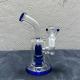 10 Recycler Glass Water Bongs With Blue Bowl And Percolator 400g