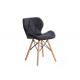 Leisure Hotel Chinese Style Black Ergonomic Nordic Wooden Dining Chairs With Solid Beech Wood Legs