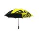 Pongee Black Yellow Promotional Golf Umbrellas Anti UV Total Lenght 101cm