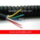 3 Cores PUR Spiral Cable With 22AWG Wire Cores UL Style Number Optional Rating 80C 300V