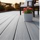 WPC/BPC Teak Color WPC Terrace Outdoor Fireproof Capped Wood Fiber Waterproof High Quality Composite Decking Anti-slip
