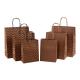 Eco Friendly Luxury Folding Kraft Paper Shopping Bag with Custom Color Reasonable OEM