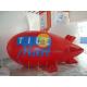Customized Red PVC Inflatable Helium Zeppelin with Total Digital Printing for Parade