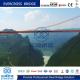 Speedy Erection Prefabricated Steel Cable Suspension Steel Rope Bridge