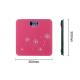 Square 300x300MM Bathroom Digital Scales , Pink Electronic Weight Scales