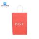 Offset Printing 16x6x12 Shopping Bags Twisted Handles Kraft Paper Bags With Logo