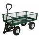 Four-wheel Balloon Wheel Portable Heavy Duty Steel Mesh Tool Cart for Garden Farm and Beach
