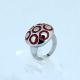 FAshion 316L Stainless Steel Ring With Enamel LRX098