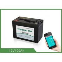LiFePO4 12V 100Ah Lithium RV Battery Pack Bluetooth Connection For Caravan
