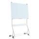 Rolling Magnetic Glass Whiteboard , Quartet Magnetic Glass Dry Erase Board