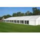 100 Seats White PVC Garden Party Tent Catering Hiring Tents A Frame Shape