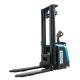 Standing Pallet Stacker Forklift , Semi Electric Hydraulic Stacker 2.2kw Lift Motor warehouse stacking equipment