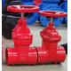 DN100 cast iron ANSI grooved end gate valve supplier
