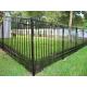 Hot sale new design black coated galvanized steel tubular 8 feet steel fence for garden