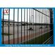 Electric Gal Double Wire Fence For High Security Area Square Hole Shape