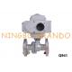 DN20 Flanged Electric Actuator Ball Valve Stainless Steel 24VDC 220VAC