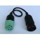 Green J1939 Deutsch 9-Pin Male to 6-Pin J1708 Female CAN Bus Cable
