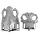 Shining Silver Coffin Parts Africa Style For Wooden / Metal Casket Handle And Decoration