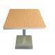 YALEESON L800*W450*H720mm Square Table Tops with Square Stainless Steel Base Dining Table (size can be customized)