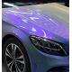 Slideable Laser Blue Glitter Car Wrap Film 140gsm Thickness