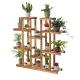 Multi Tiered Wooden Flower Pot Plant Stand Home Patio Lawn 3 6 Steps