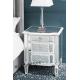 Leonore Mirrored Dresser And Nightstand , White Mirrored Bedside Cabinets