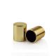 Luxury Perfume Package Custom Engraved Logo Cylinder Shaped Spray Perfume Gold Zinc Alloy Metal Cap