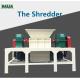 Double Shaft Plastic Shredder Machine Large Caliber Pipe With 1000kg/h