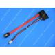 SATA (7+15) 22Pin Male To 7Pin Male Plus 4PIN Molex Data and Power Combo Extension Cable