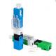 Blue Green SC Quick Connector For FTTH FTTB FTTX Network 0.3dB Insertion Loss