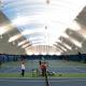 Tripple Stitch PVC Sports Inflatable Tennis Court UV Resistant