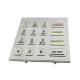 Panel Mounting Access Control Metal Numeric Keypad For Self Service Kiosk 16 Keys