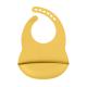Silicone Newborn Waterproof Baby Feeding Bib Apron Weight Is 81 Gram Yellow Colour And Size Is 3.5*30.6*20.8 cm