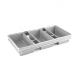 3 slotted non-stick Alumminum steel baking loaf pan 3 straps bread loaf pan baking tray bread molding bread baking toast box