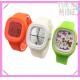 Top selling self-exchange square analog silicone jelly watch