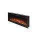 36 Inch 9 Colors Flame Electric Fireplace for Metal and Tempered Glass Area Heated