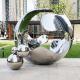 Outdoor Mirror Stainless Steel Garden Sculptures Decorative Hollow Ball Polished